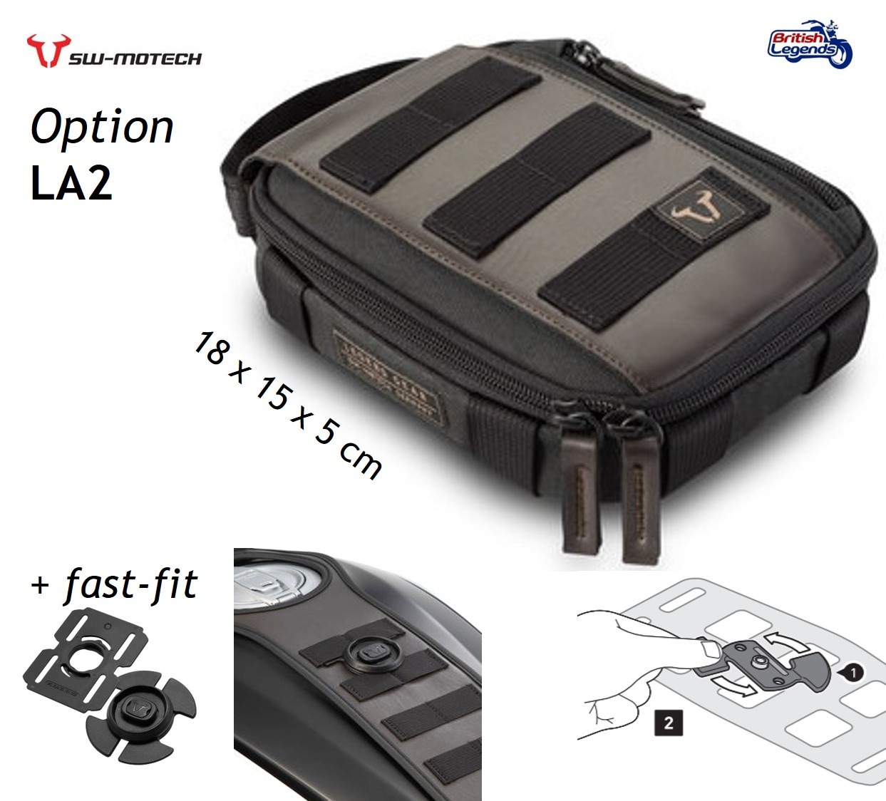 Sangle et Pochette de Réservoir Triumph Twins