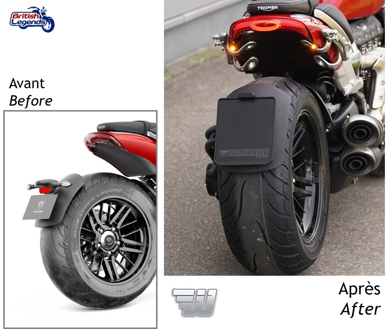 Porte-Plaque pour Triumph Rocket 3