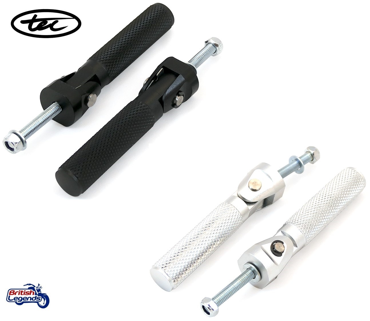 Reposapiés de aluminio sólido para motocicletas Triumph