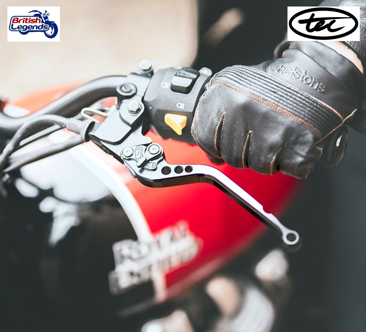 Poignées Réglables en Alu Massif pour Royal-Enfield