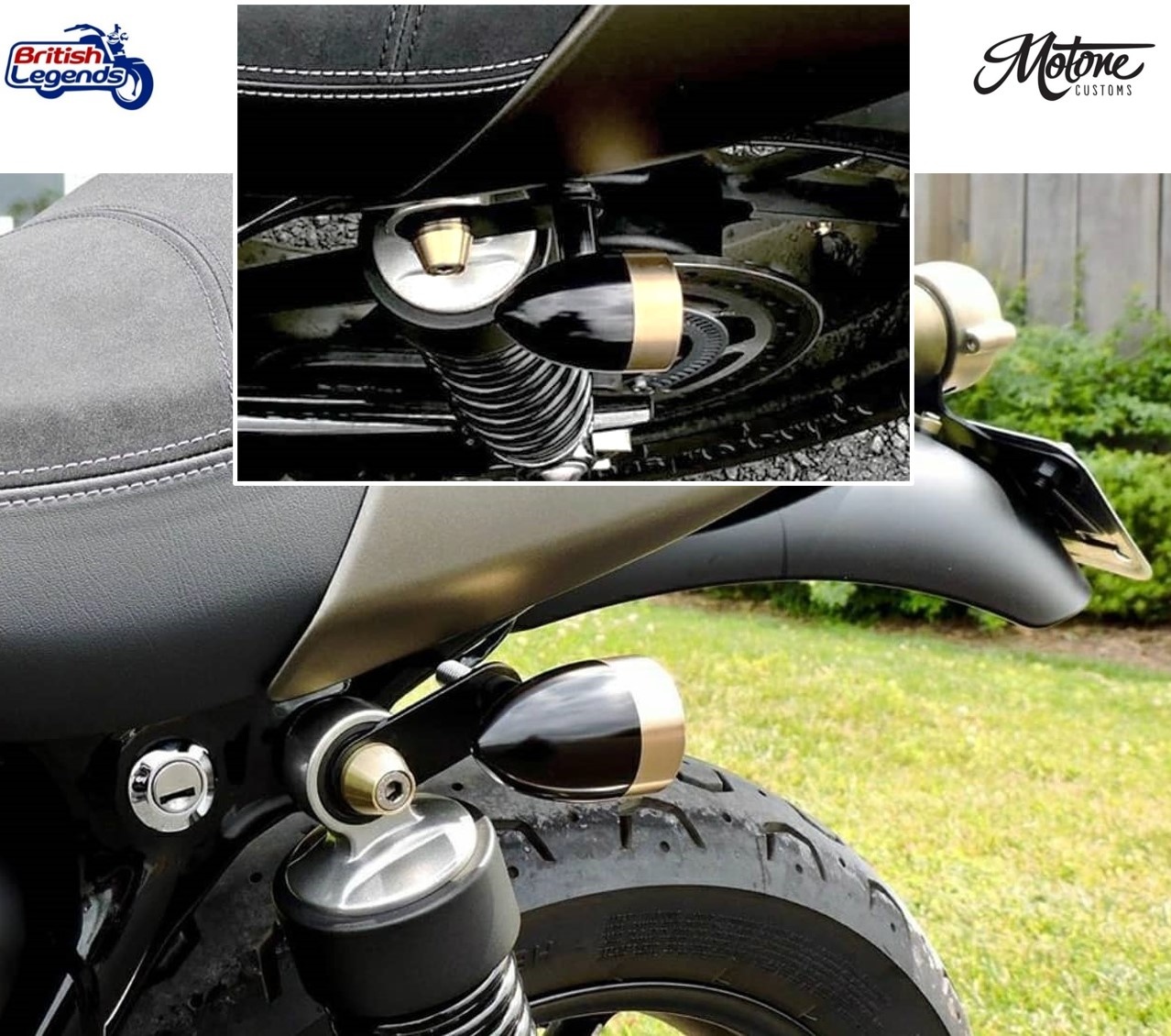 Intermitentes Bullets Motone en Aluminio Sólido