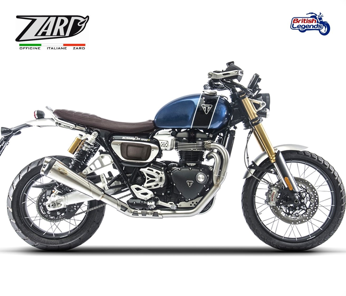 Zard Exhaust System for Triumph Scrambler 1200