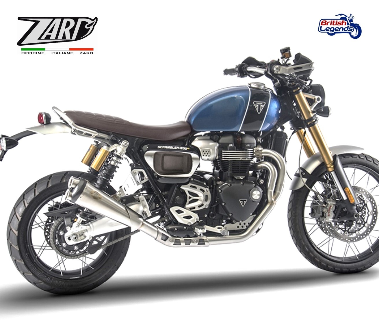 Zard Exhaust System for Triumph Scrambler 1200