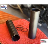 Black Alloy Fork Sleeves for Triumph Twins