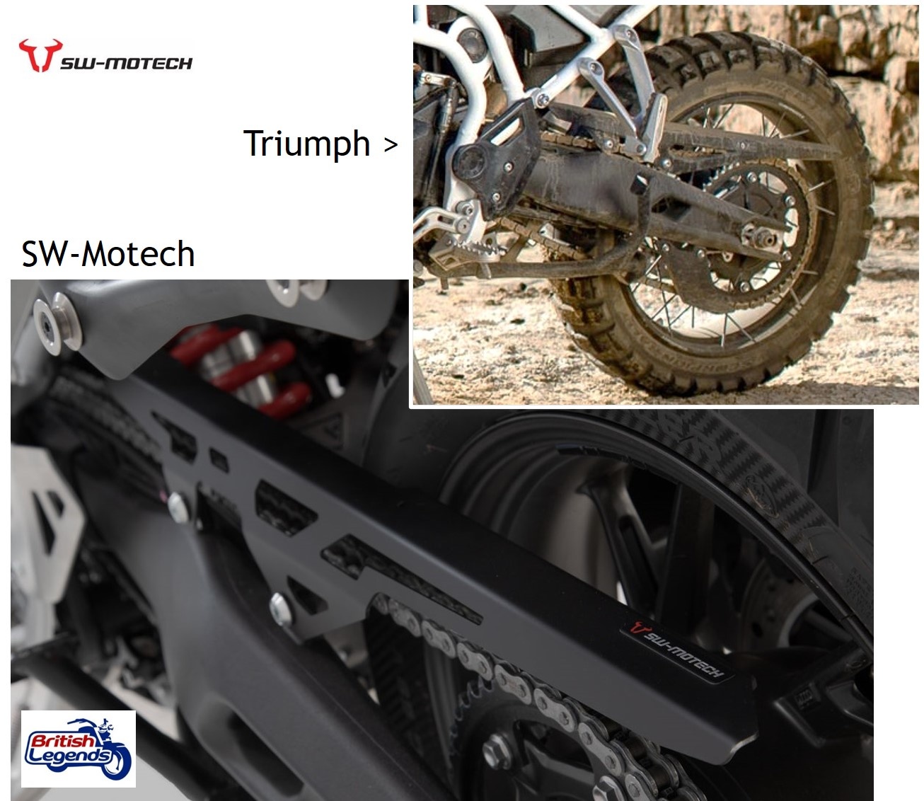 Cubrecadena para Triumph Tiger 850/900