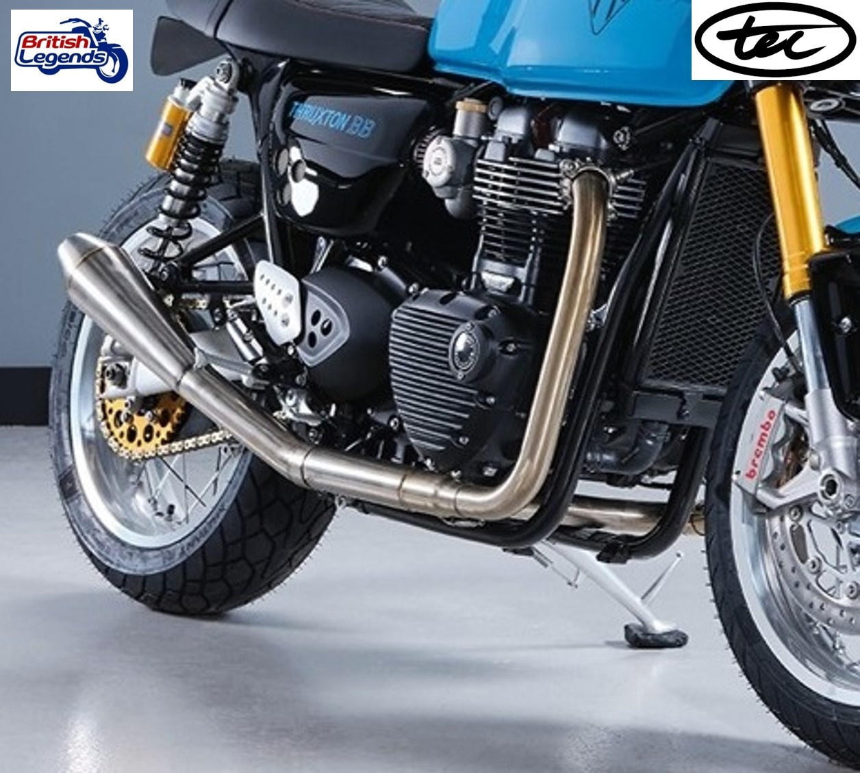 Escape 2 en 1 Inox para Triumph Thruxton & Speed Twin