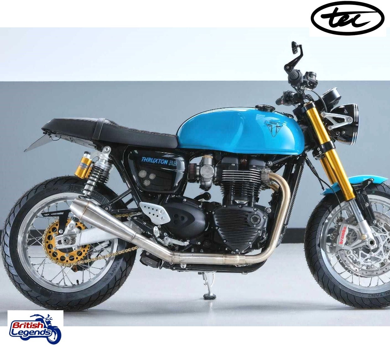 Escape 2 en 1 Inox para Triumph Thruxton & Speed Twin