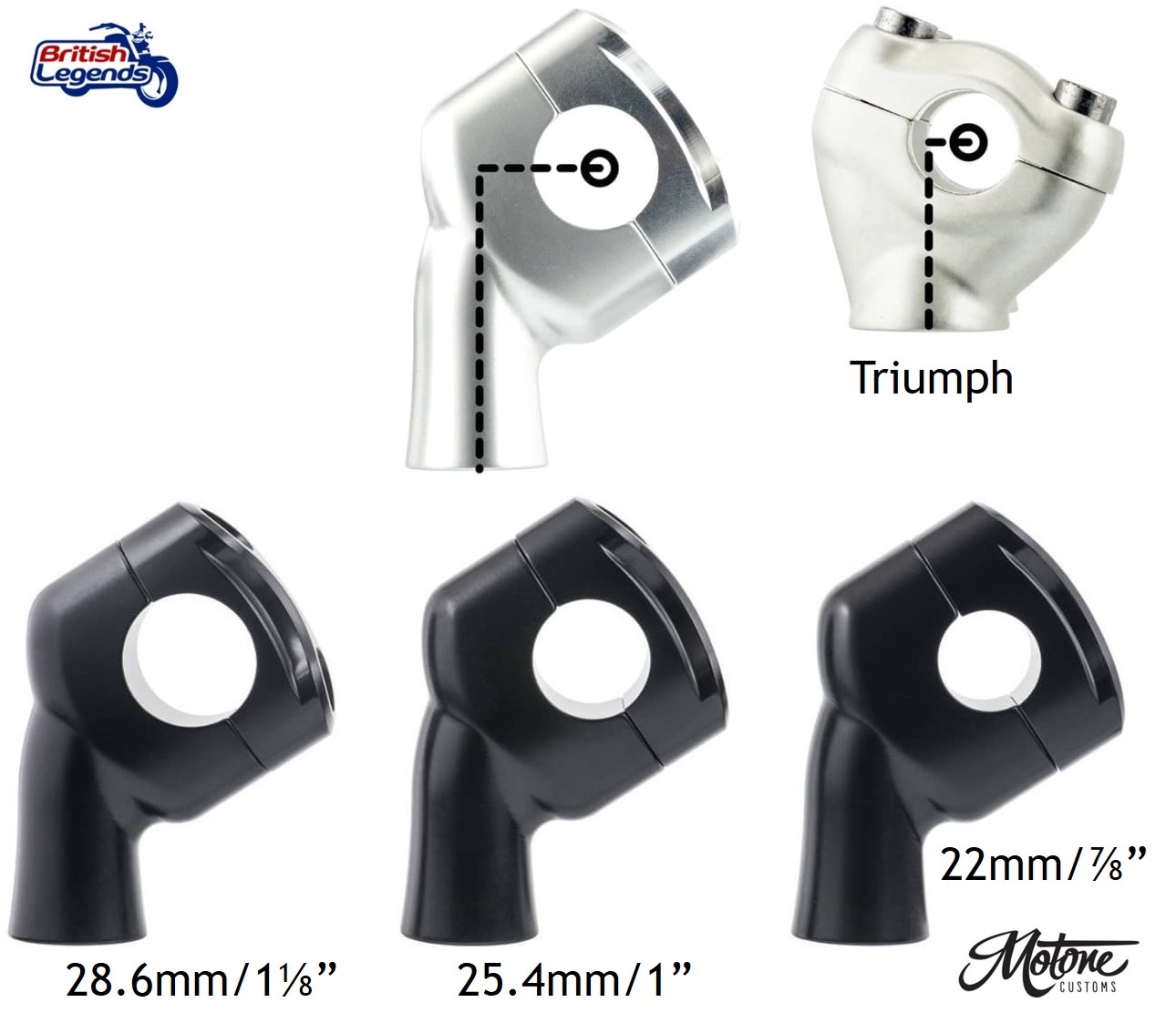 Puentes de Manillar para motos Triumph