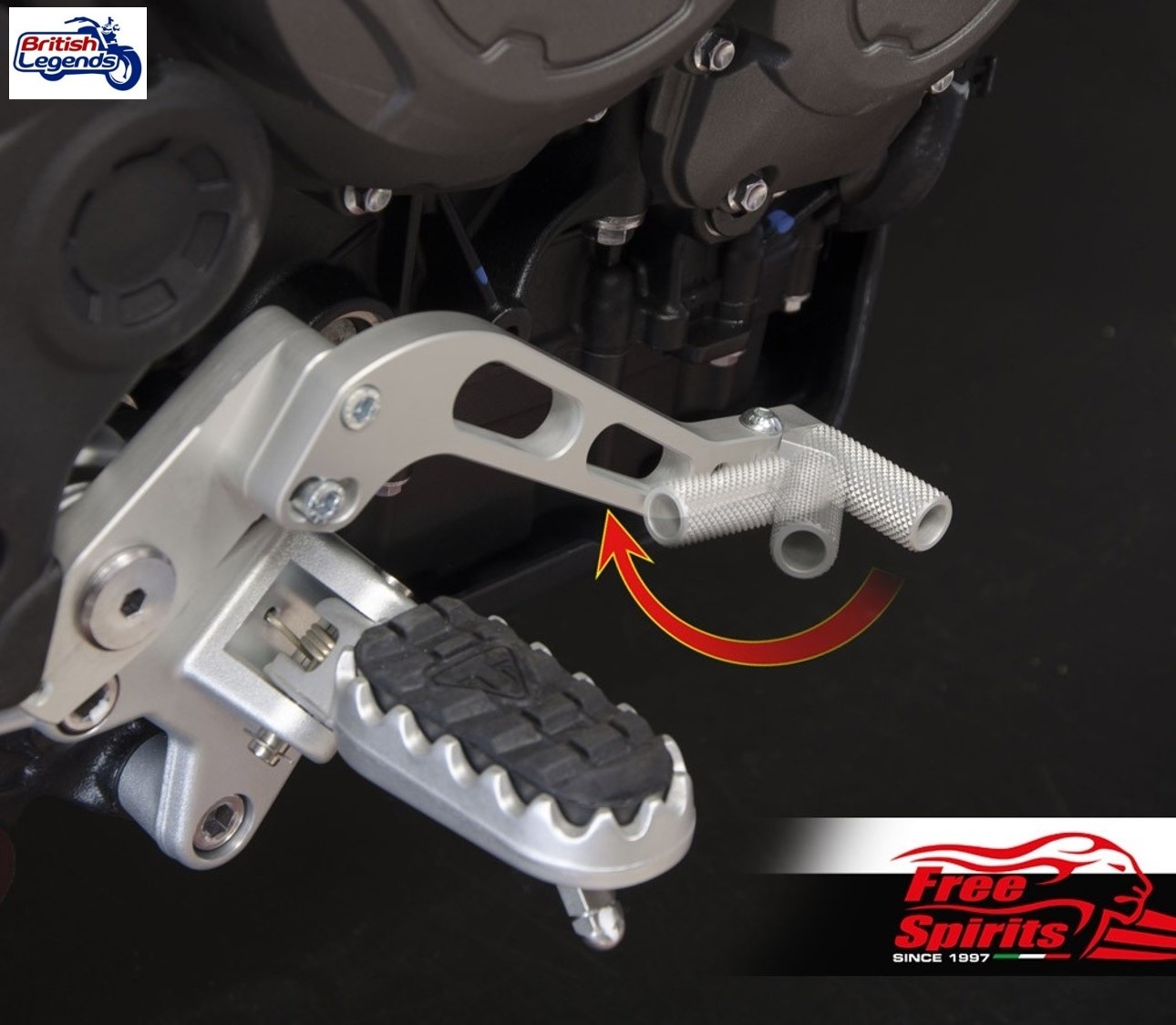Reclining Foot Controls for Triumph Tiger 850/900