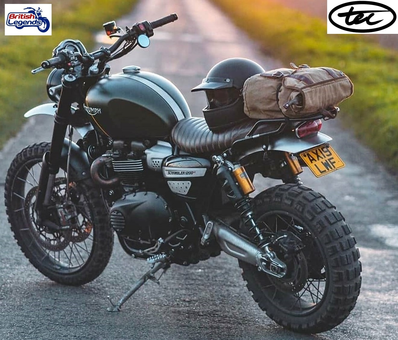 Soporte Matrícula Corto Triumph Scrambler 1200