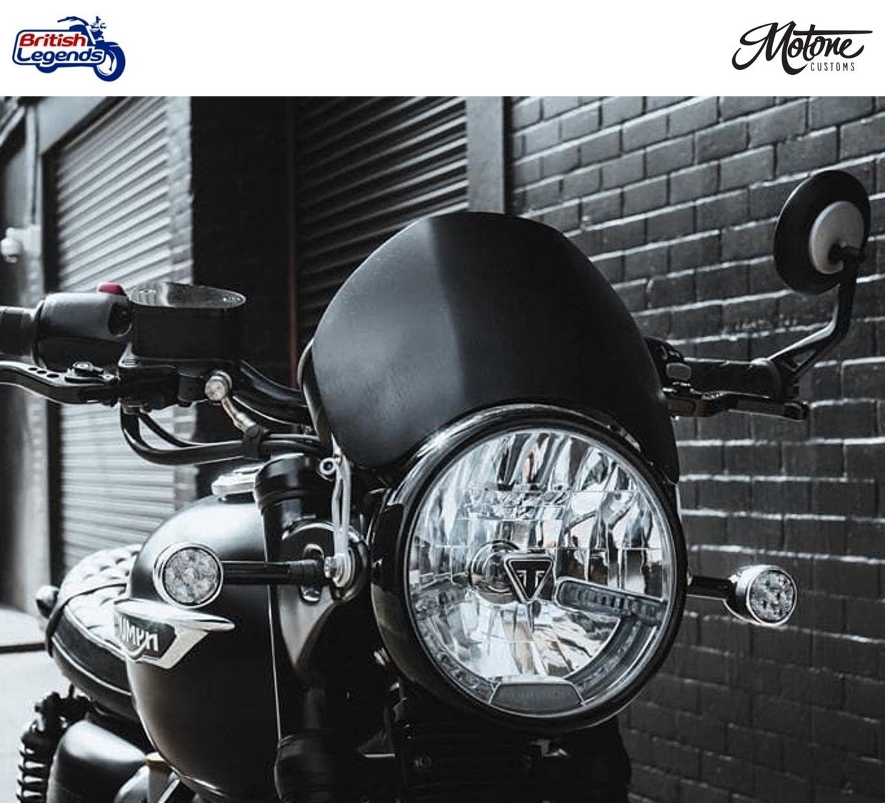 Parabrisas de aluminio para Triumph Twins