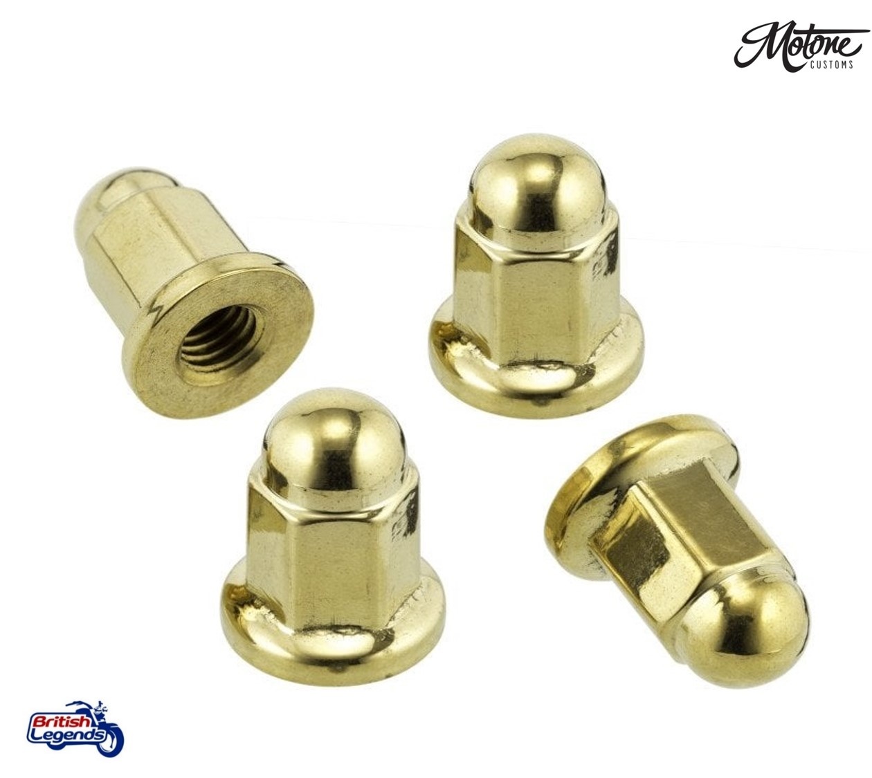 Exhaust Clamp Stud Nuts in Forged Brass