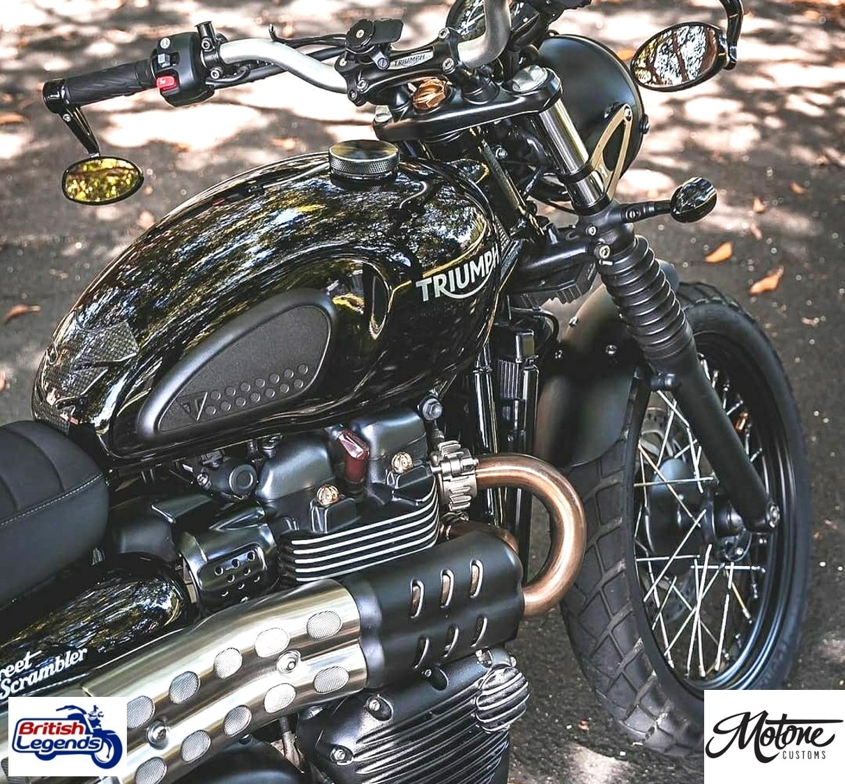 Guardabarros delantero para Triumph Twins