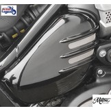 Ribbed "Flat-Track" Side Covers for Triumph Twins