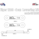Lowering Kit -20mm for Triumph Tiger