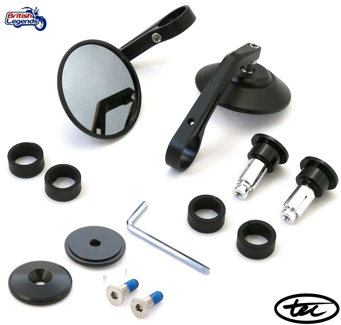 Rétroviseurs Bout-de-Guidon motos Triumph