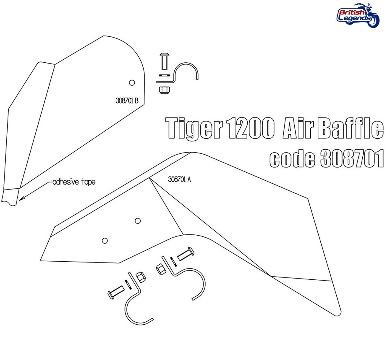 Deflectores de Aire del Motor para Triumph Tiger 1200