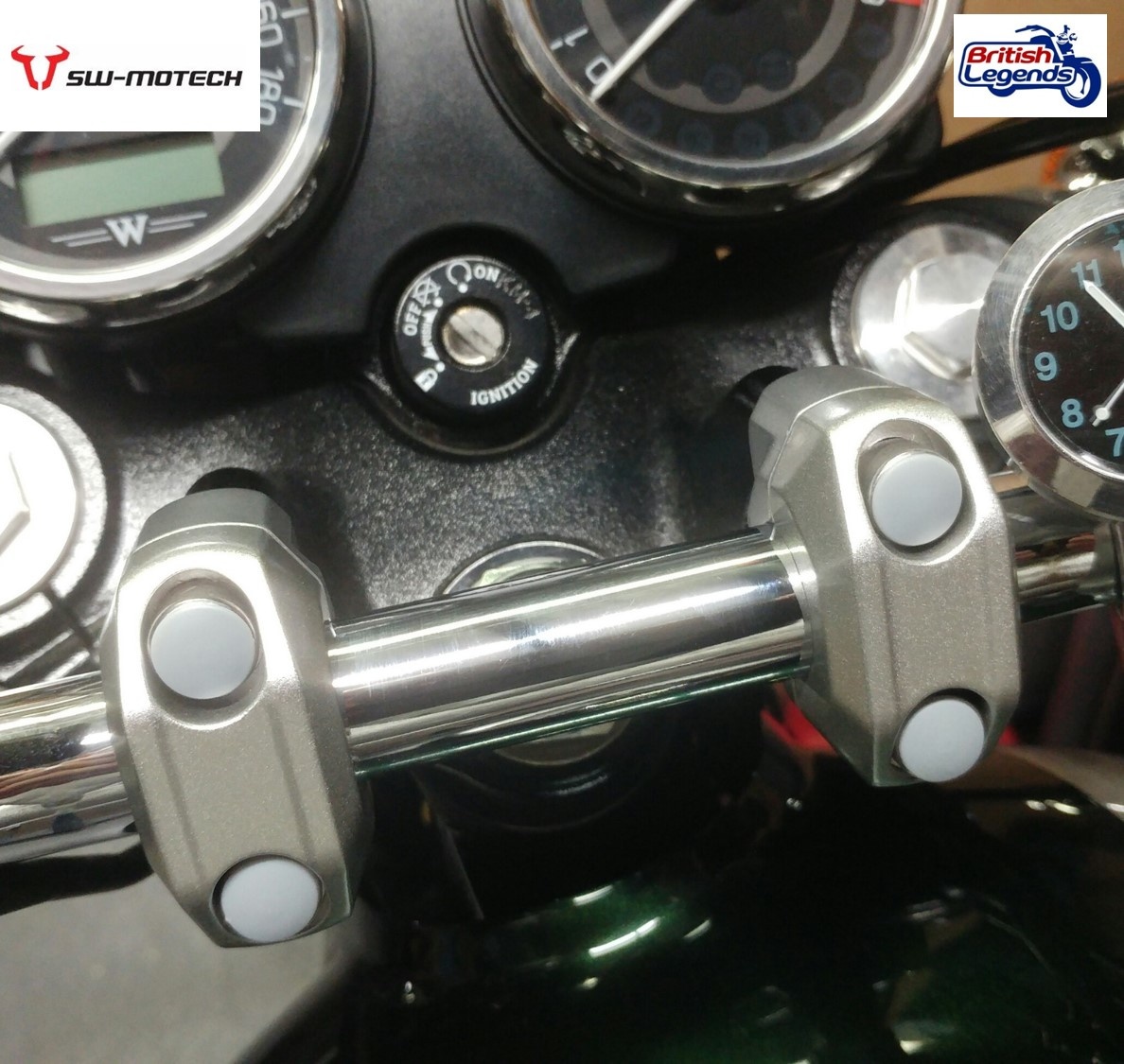 20mm Handlebar Risers for Kawasaki W650/W800