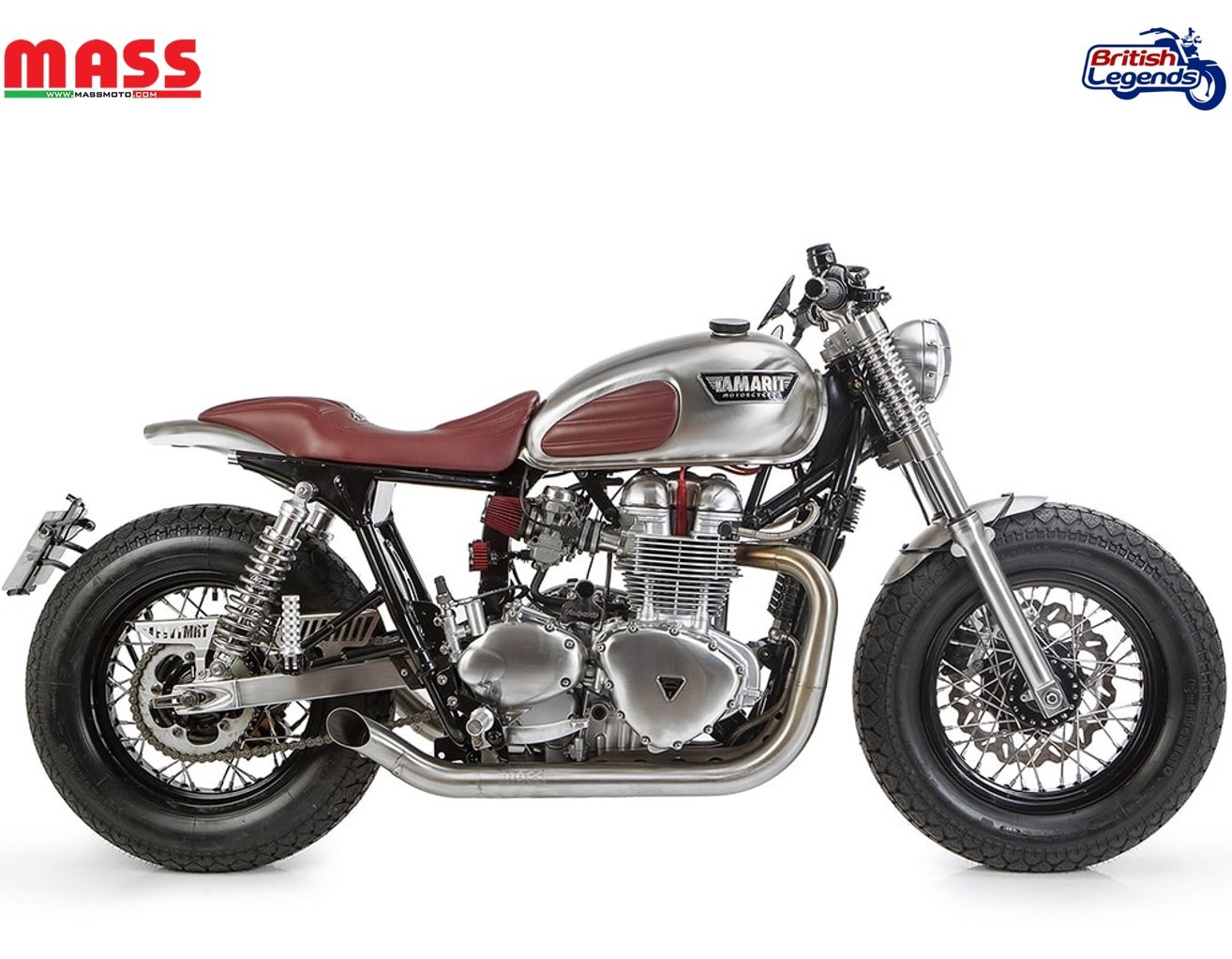 Escape Inox Hot-Rod para Triumph Twins