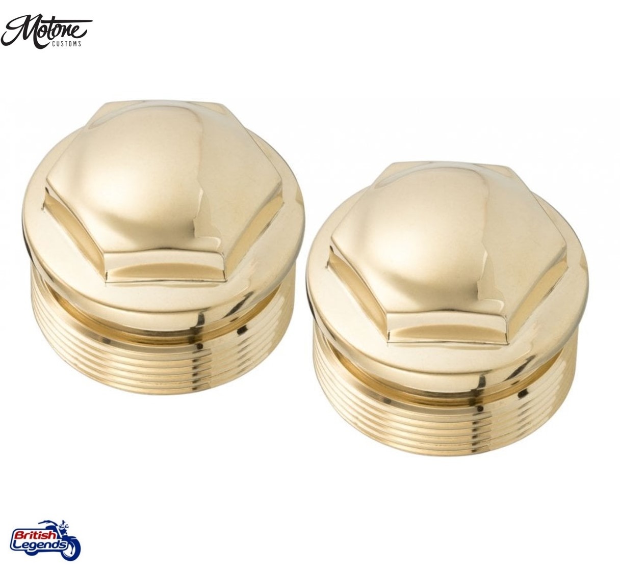 Tapas de Horquilla de Bronce para Triumph Twins