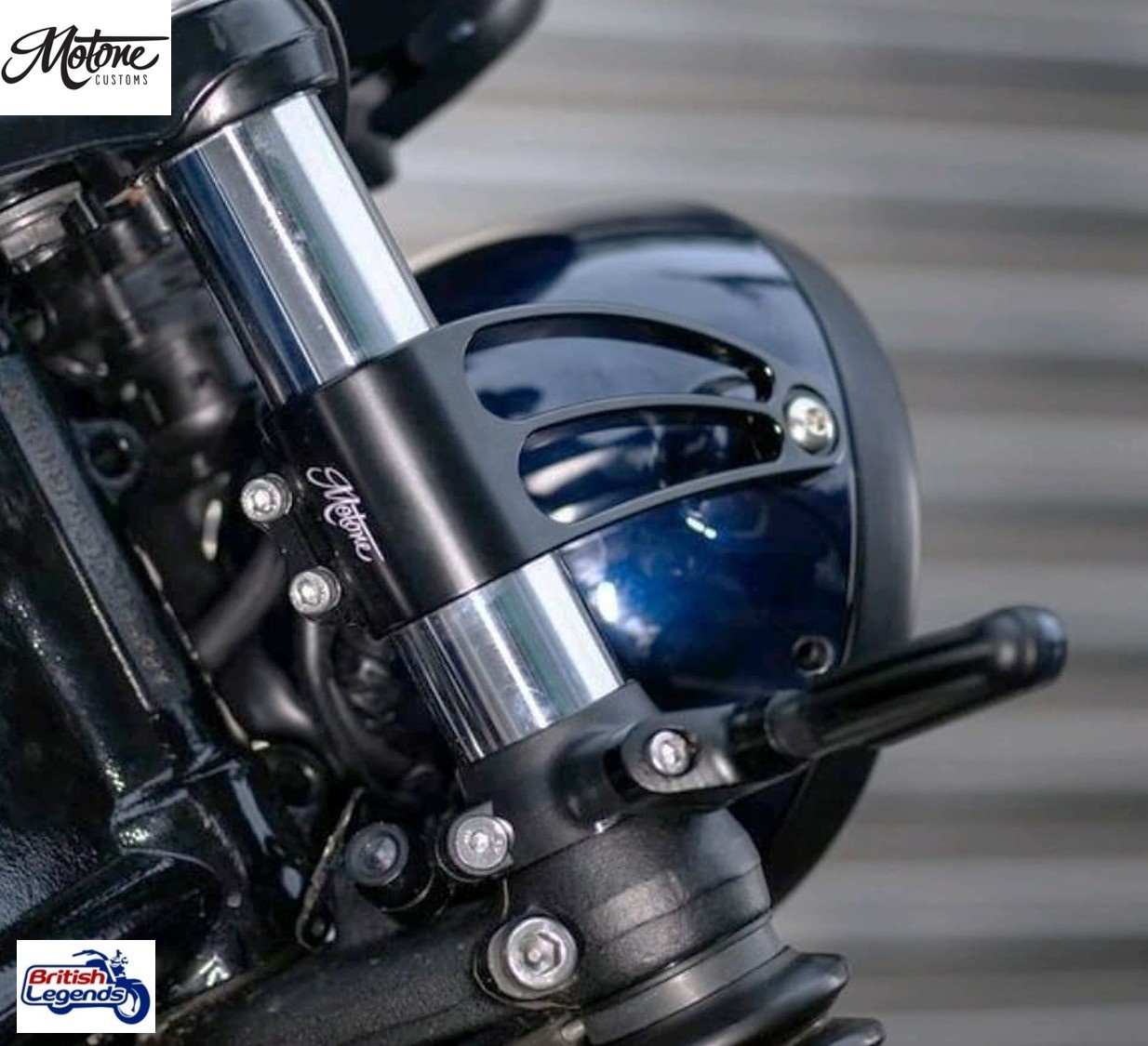 Soportes de faros cortos para Triumph Twins