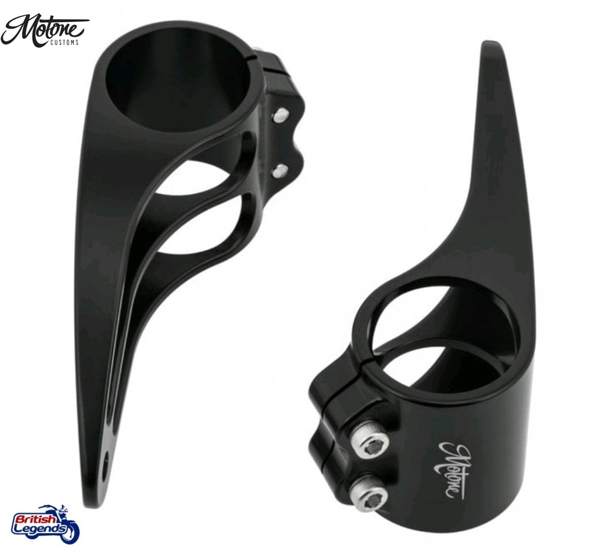 Soportes de faros cortos para Triumph Twins