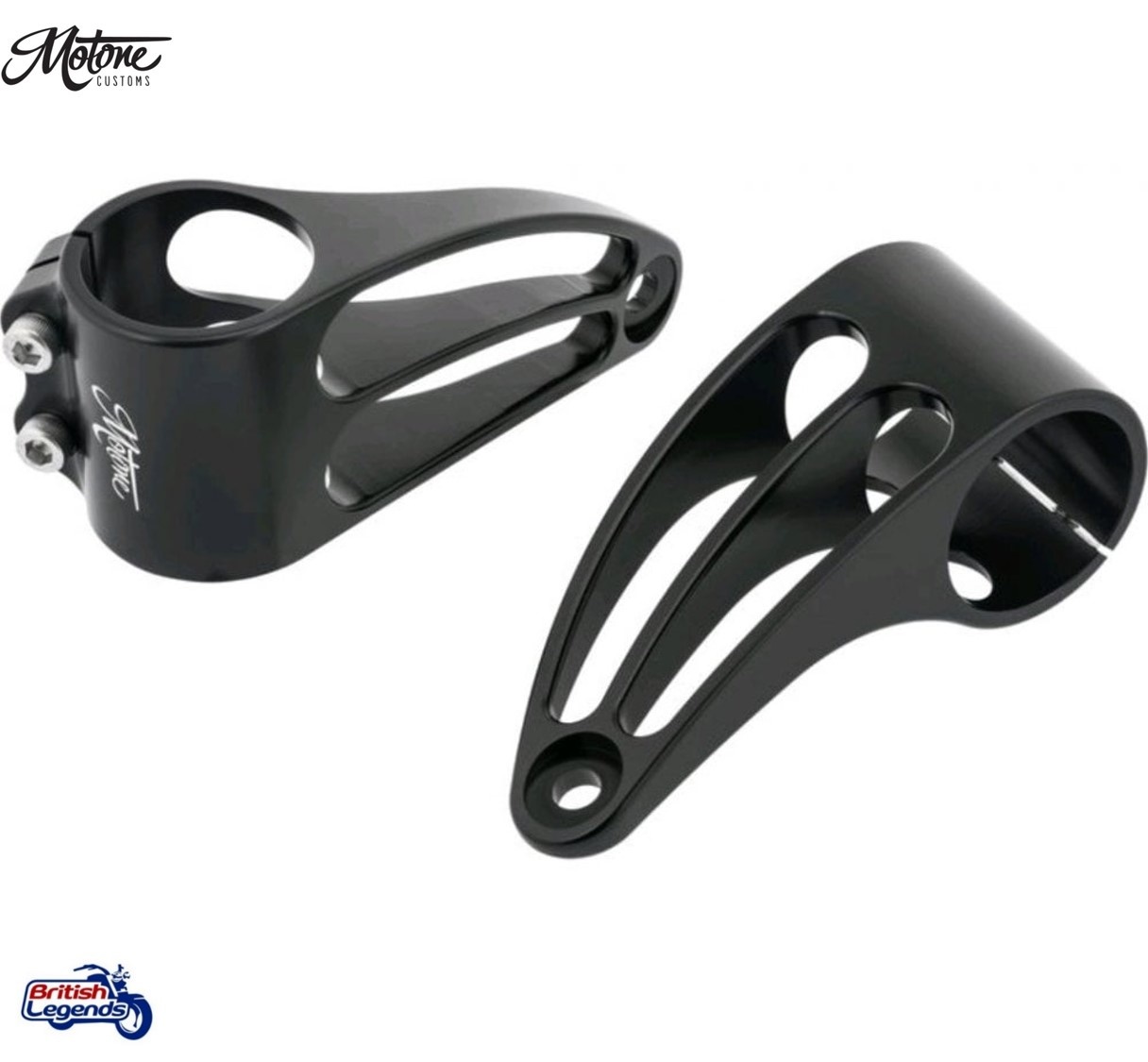 Soportes de faros cortos para Triumph Twins