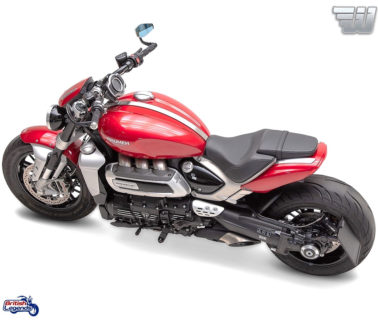 Clutch+Brake Reservoir Covers for Triumph Rocket 3