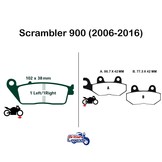 Plaquettes Sintérisées pour Triumph Scrambler