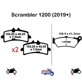 Plaquettes Sintérisées pour Triumph Scrambler