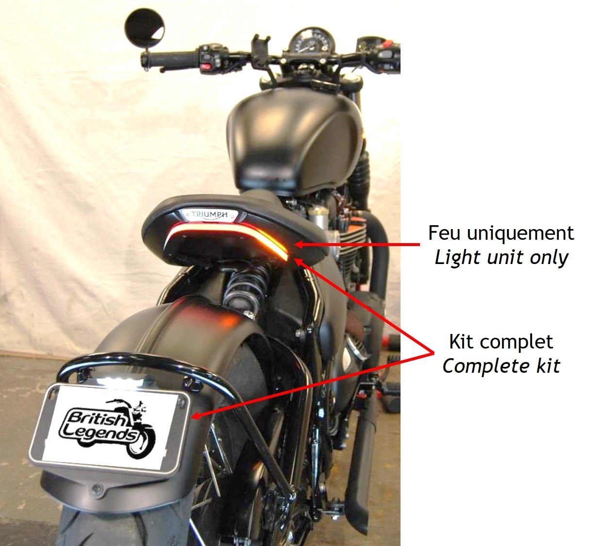 Tail Tidy in Complete Kit for Triumph Bobber