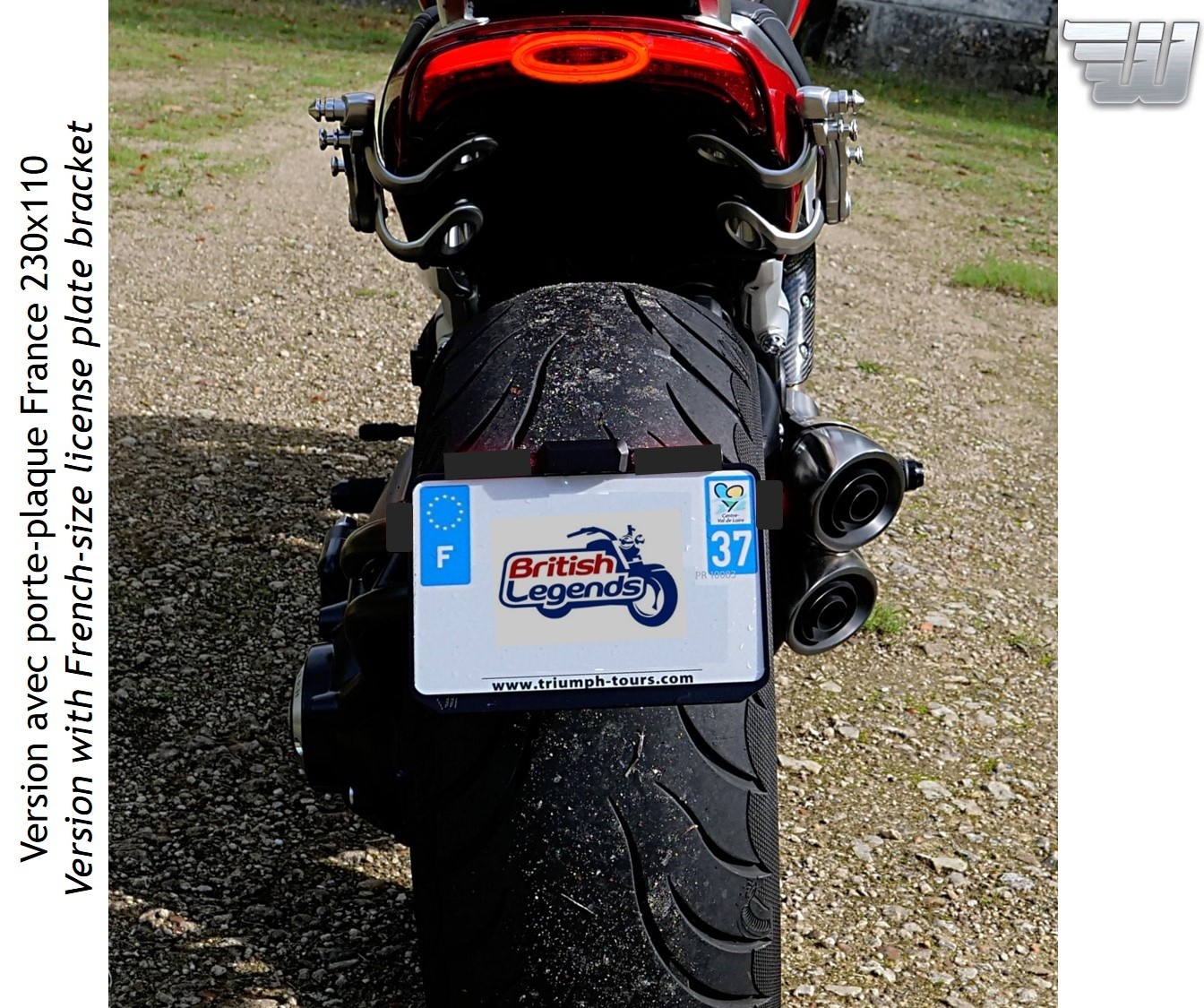 Porte-Plaque pour Triumph Rocket 3