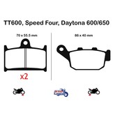 Sintered Brake Pads for Triumph 600/650cc