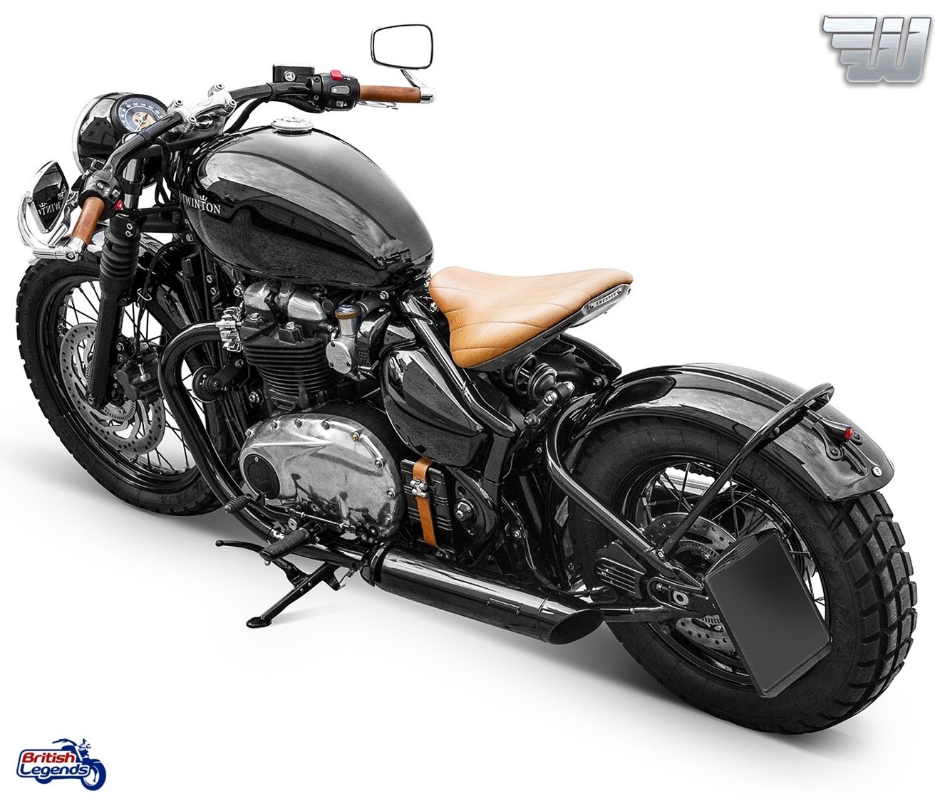 Soporte de placa lateral para Triumph Bobber
