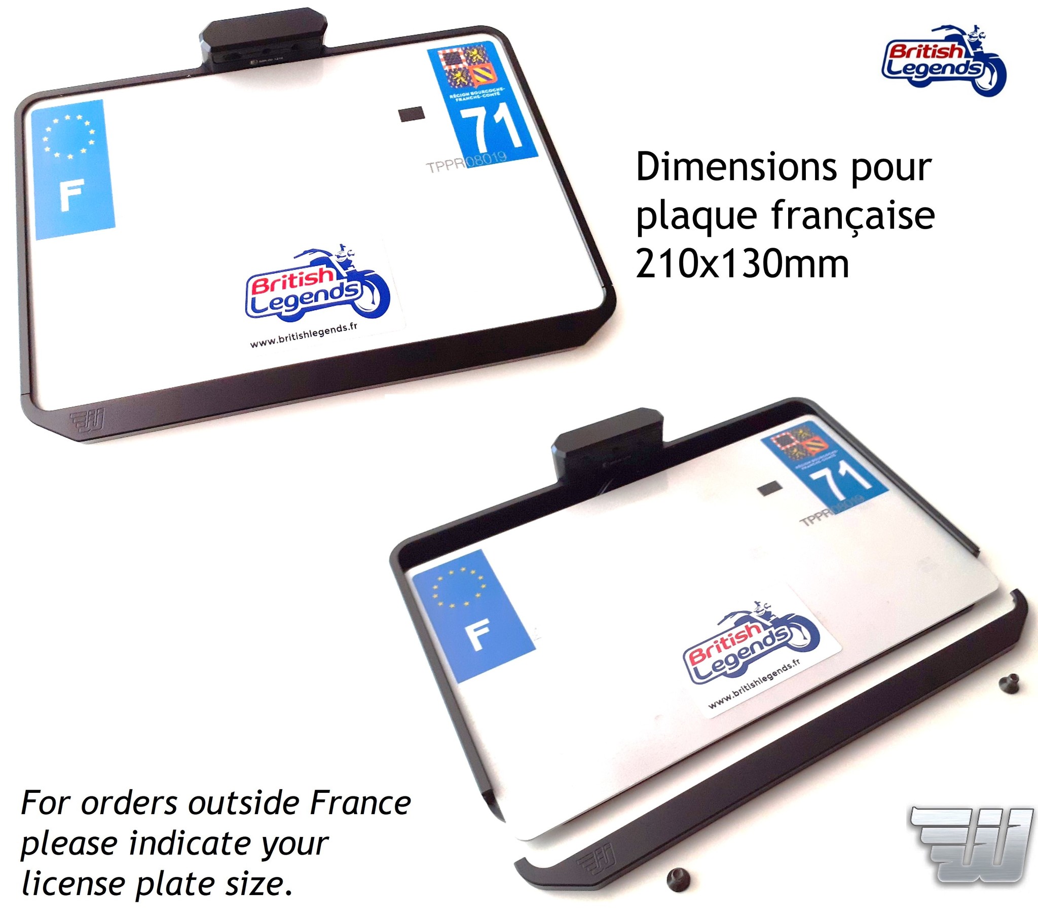 Porte-Plaque pour Triumph Rocket 3
