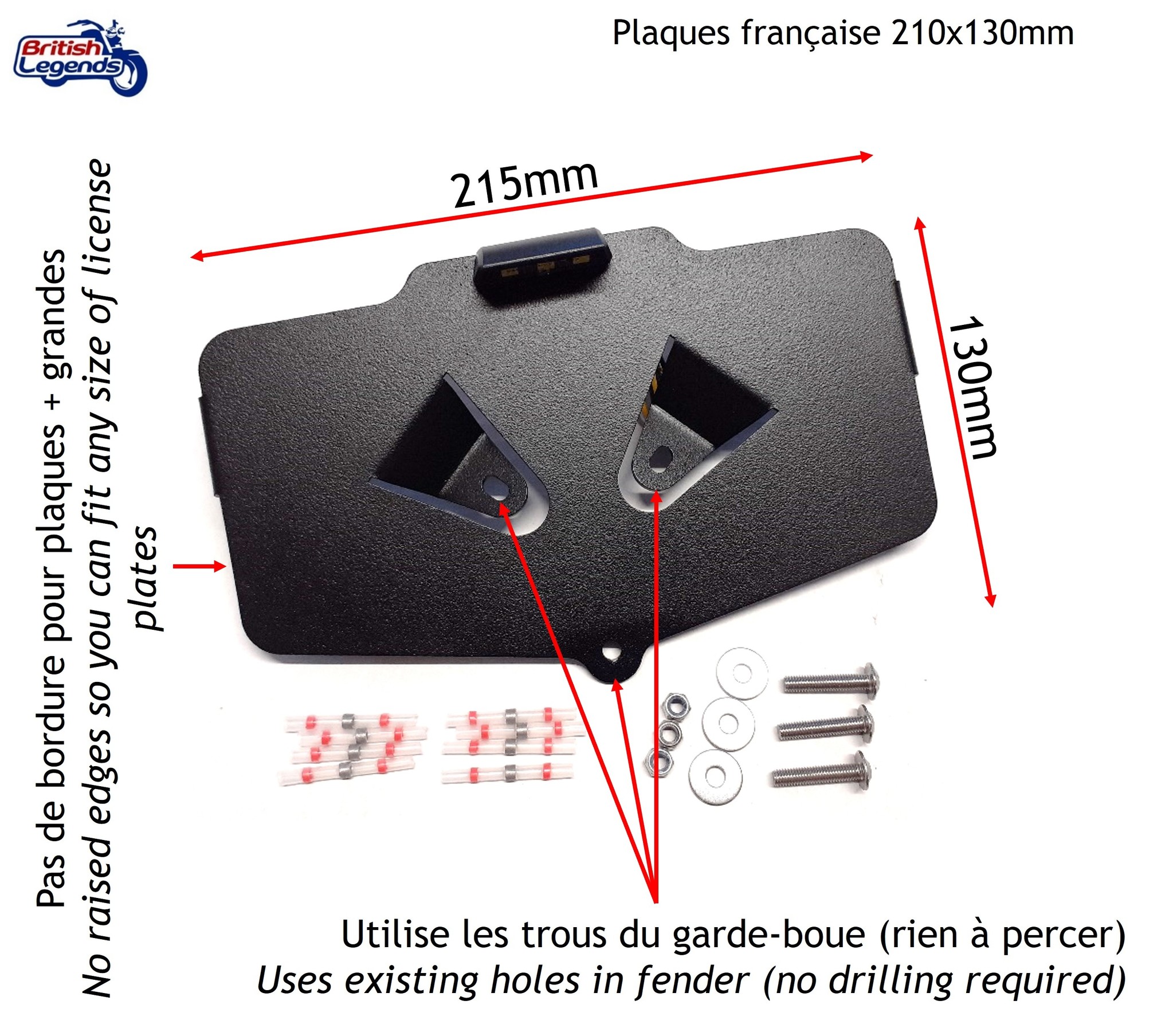 Kit Porte-Plaque Triumph Bobber& Speedmaster