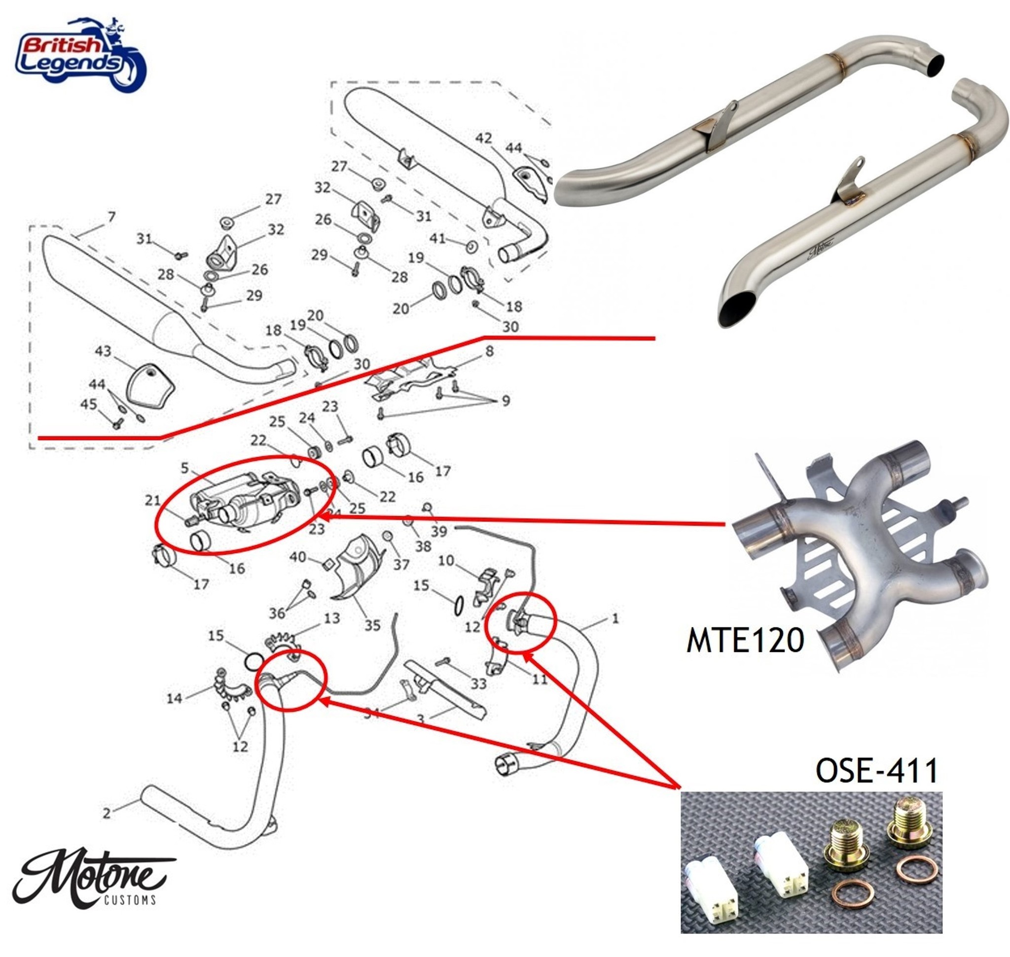 Silencieux Slashcut pour Triumph Twins