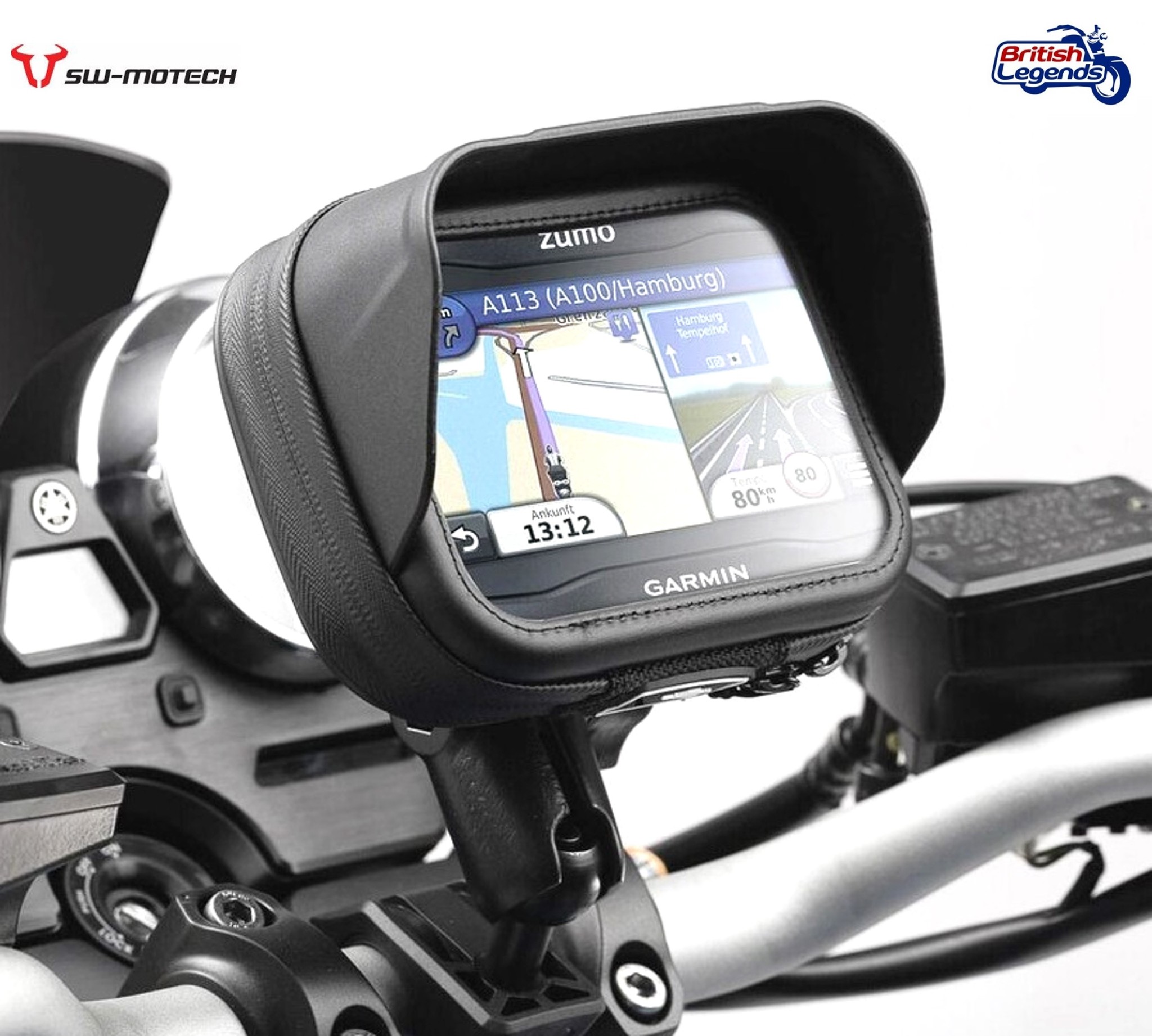 Support GPS moto universel avec pince de guidon pour votre moto
