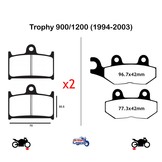 Pastillas Ferodo para Trophy 900/1200