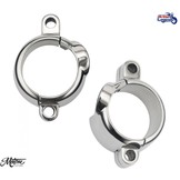 Abrazaderas de escape de acero inoxidable Triumph Twins