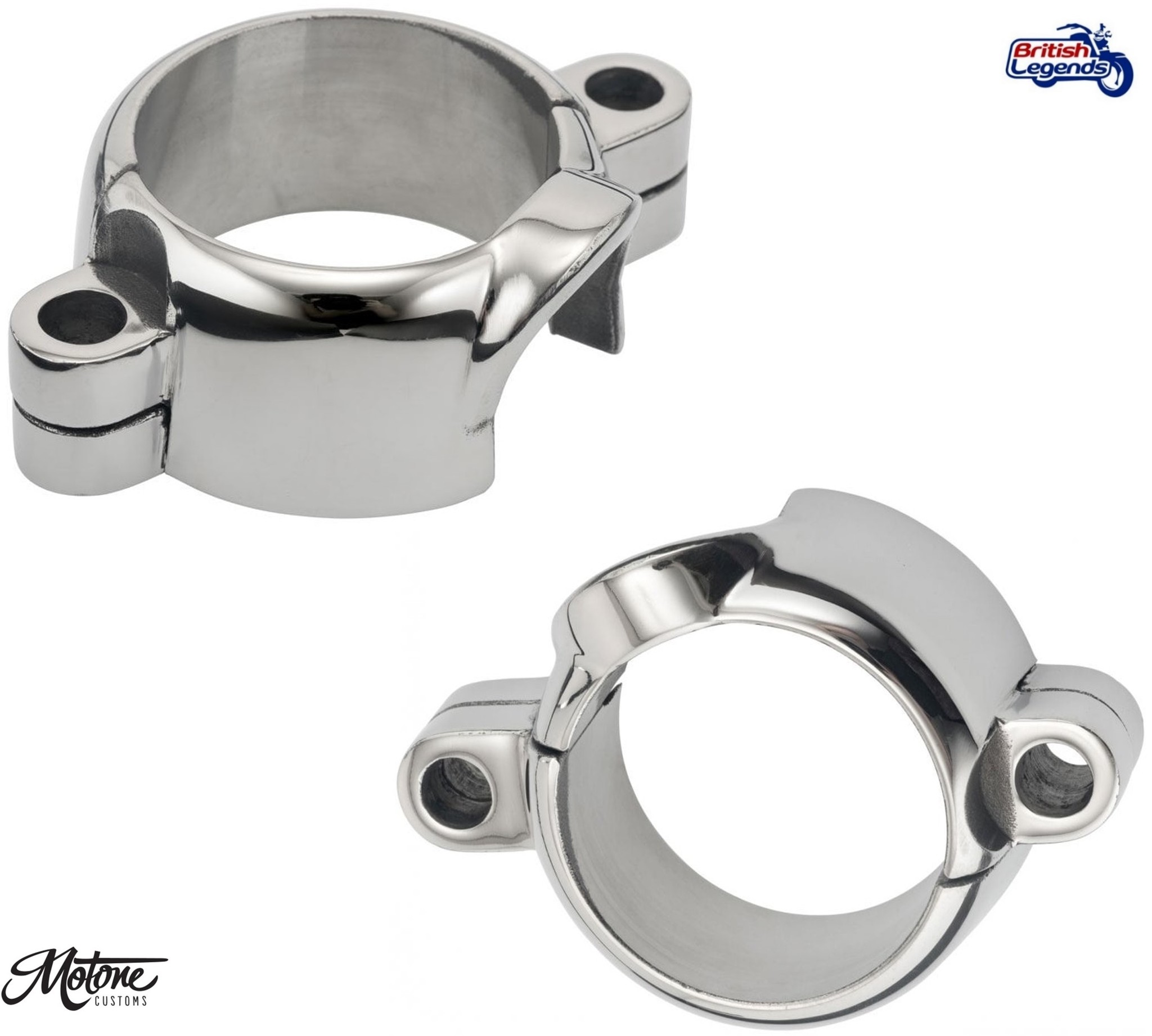 Colliers de Sortie de Culasse Inox pour Triumph Twins