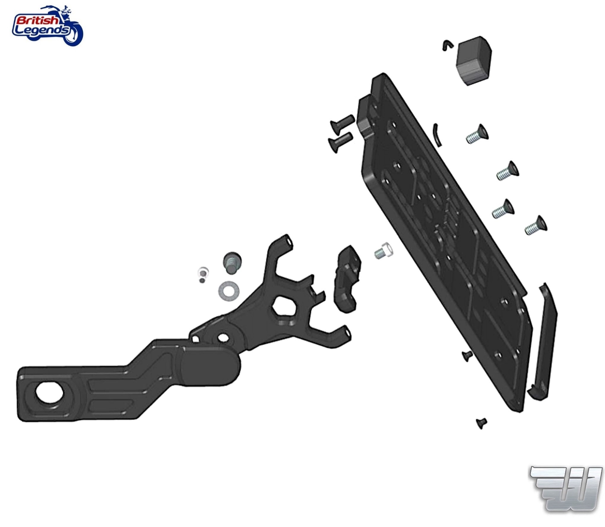 Soporte de placa lateral para Triumph Bobber