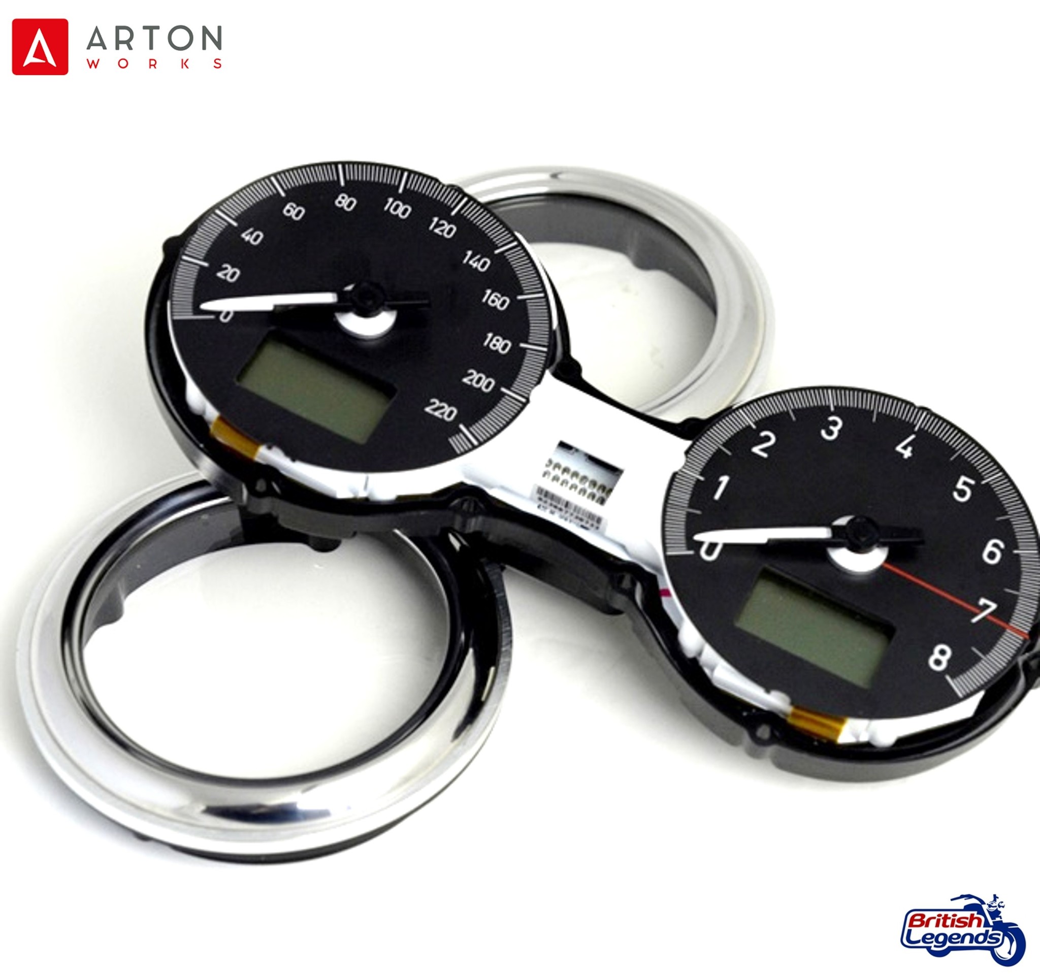 Vintage Clock Faces for Triumph Twins