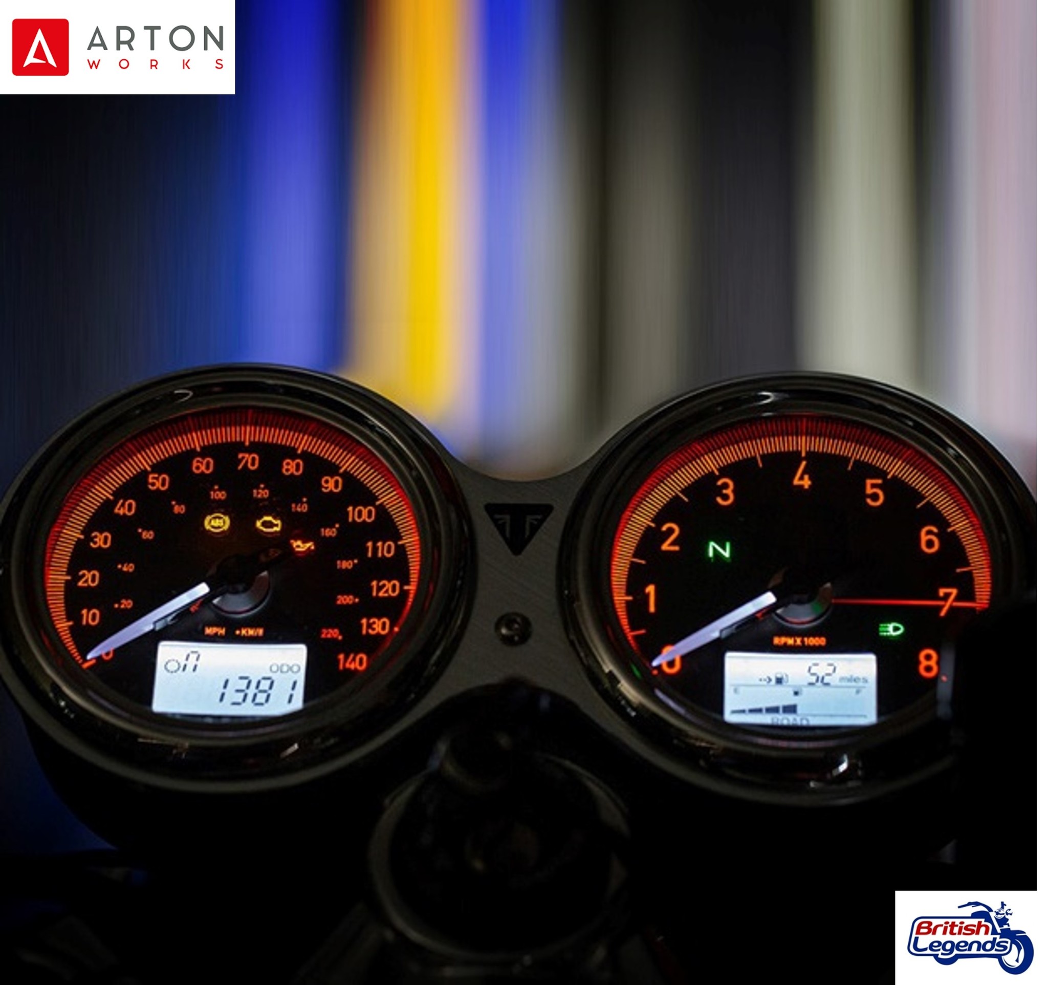 Dials de Metro Vintage para Triumph Twins