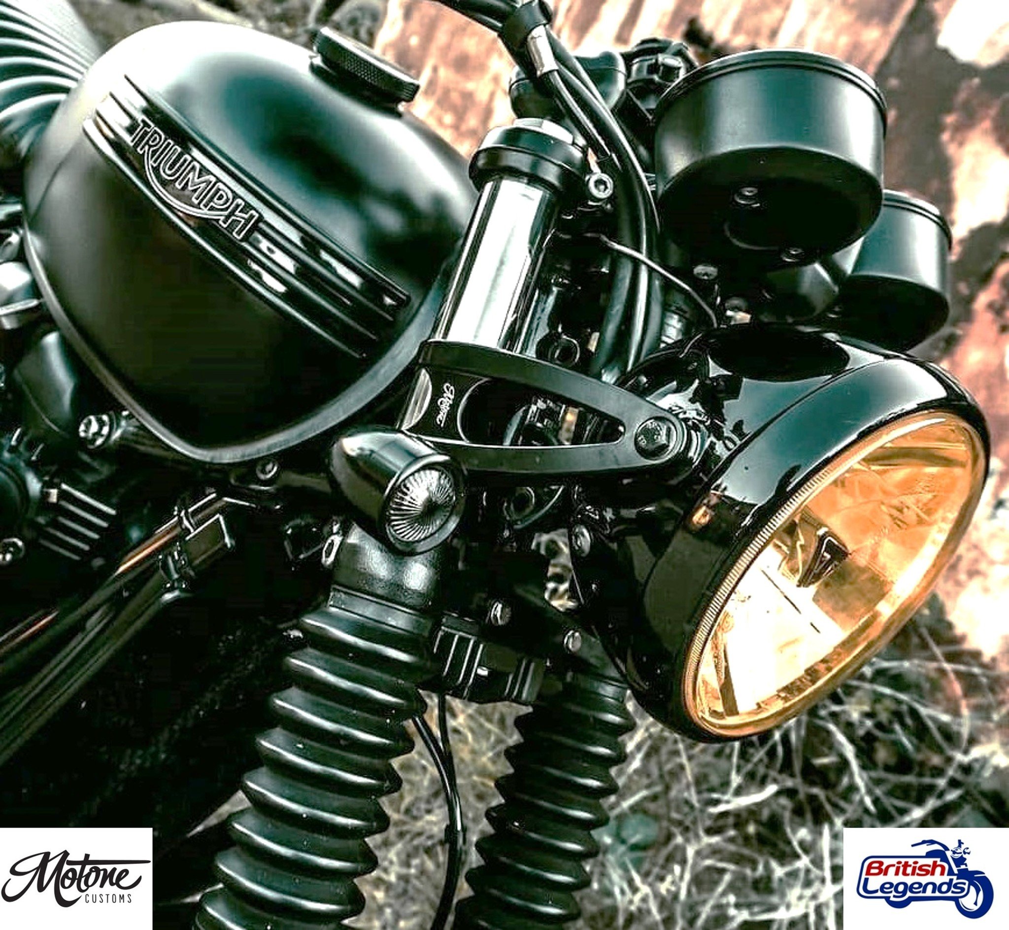 Pattes Support de Phare pour Triumph Twins