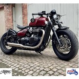 Ribbed "Flat-Track" Side Covers for Triumph Twins
