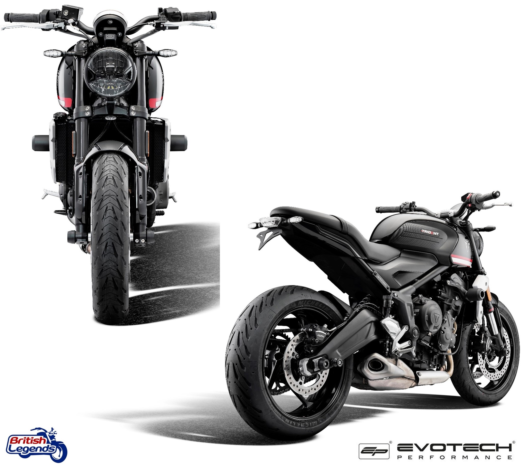 Protector de motor para Trident 660 y Tiger Sport 660/800