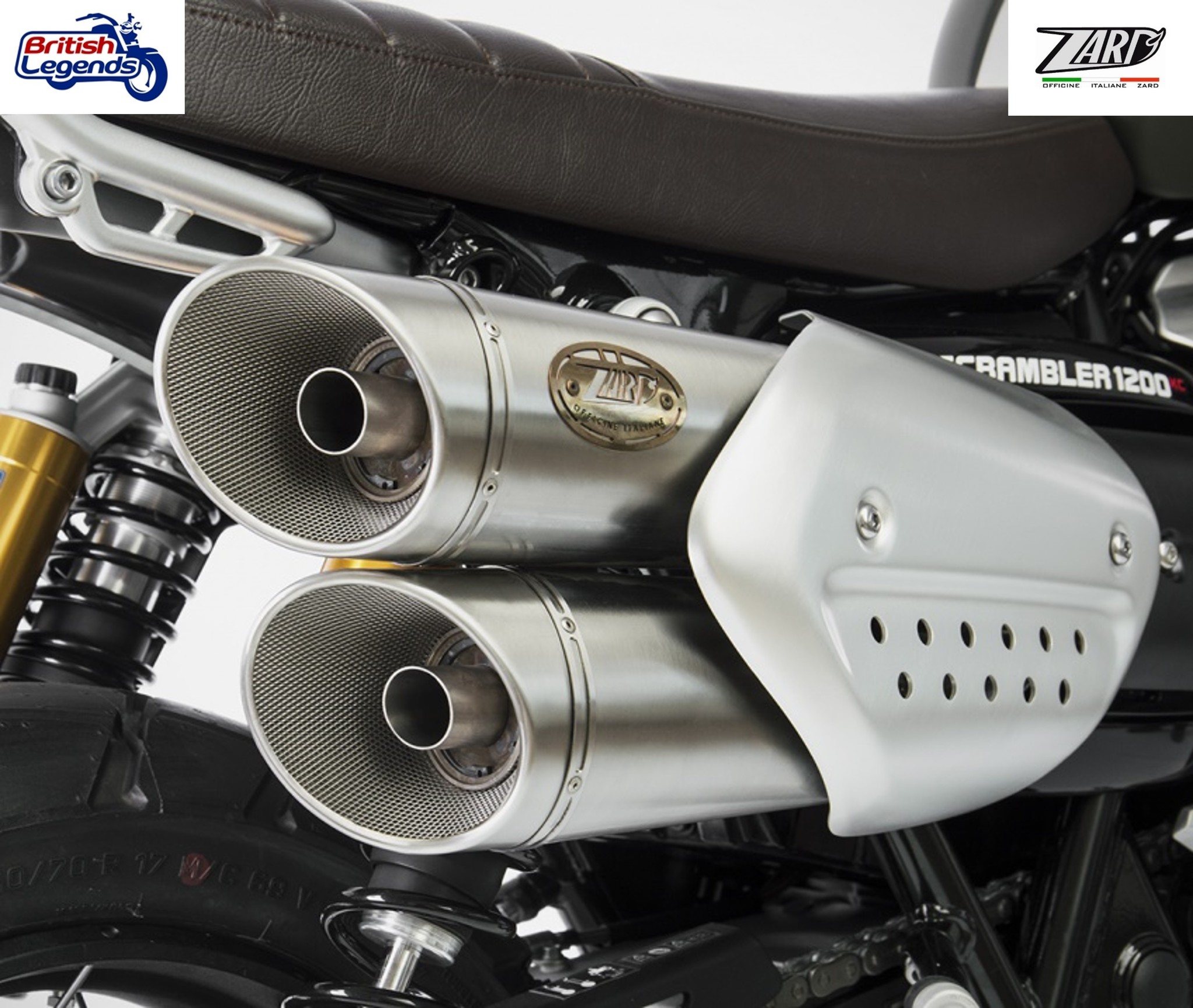 Zard Silencers for Triumph Scrambler 1200