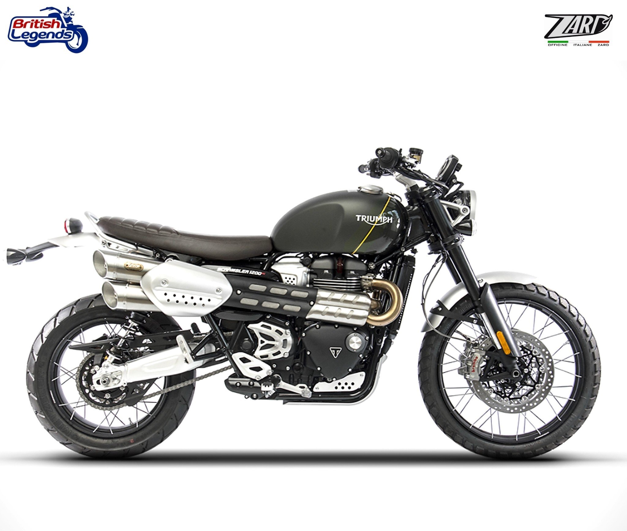Zard Silencers for Triumph Scrambler 1200
