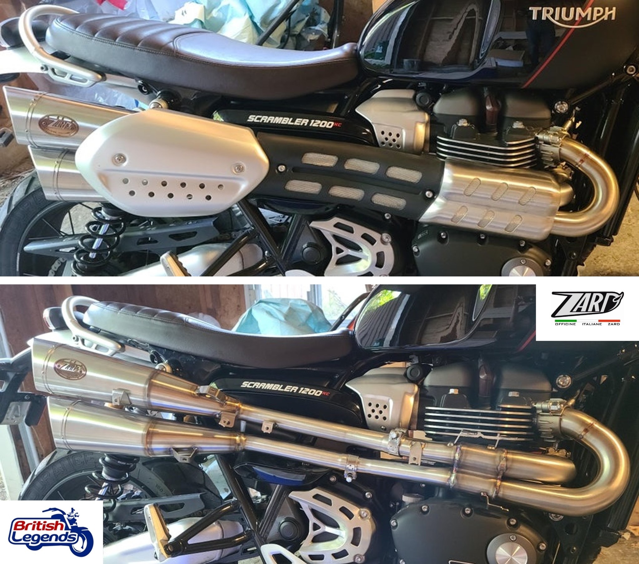 Zard Silencers for Triumph Scrambler 1200